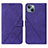 Coque Portefeuille Livre Cuir Etui Clapet Y02B pour Apple iPhone 13 Violet