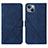 Coque Portefeuille Livre Cuir Etui Clapet Y02B pour Apple iPhone 14 Bleu