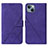 Coque Portefeuille Livre Cuir Etui Clapet Y02B pour Apple iPhone 14 Violet