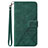 Coque Portefeuille Livre Cuir Etui Clapet Y02B pour Google Pixel 8 5G Vert