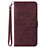 Coque Portefeuille Livre Cuir Etui Clapet Y02B pour Google Pixel 8 5G Vin Rouge