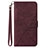 Coque Portefeuille Livre Cuir Etui Clapet Y02B pour Google Pixel 8 Pro 5G Vin Rouge