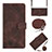 Coque Portefeuille Livre Cuir Etui Clapet Y02B pour Huawei Honor 70 Lite 5G Marron