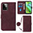 Coque Portefeuille Livre Cuir Etui Clapet Y02B pour Motorola Moto G Power 5G (2023) Vin Rouge