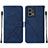 Coque Portefeuille Livre Cuir Etui Clapet Y02B pour Motorola Moto G Stylus (2023) 4G Bleu