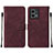 Coque Portefeuille Livre Cuir Etui Clapet Y02B pour Motorola Moto G Stylus (2023) 4G Vin Rouge