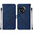 Coque Portefeuille Livre Cuir Etui Clapet Y02B pour OnePlus 11R 5G Bleu