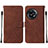 Coque Portefeuille Livre Cuir Etui Clapet Y02B pour OnePlus Ace 2 5G Marron