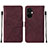 Coque Portefeuille Livre Cuir Etui Clapet Y02B pour OnePlus Nord CE 3 5G Rouge