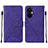 Coque Portefeuille Livre Cuir Etui Clapet Y02B pour Oppo K11x 5G Violet