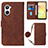 Coque Portefeuille Livre Cuir Etui Clapet Y02B pour Realme 10 4G Marron