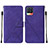 Coque Portefeuille Livre Cuir Etui Clapet Y02B pour Realme 8 4G Violet