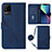 Coque Portefeuille Livre Cuir Etui Clapet Y02B pour Realme C20 Bleu