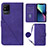 Coque Portefeuille Livre Cuir Etui Clapet Y02B pour Realme C20 Violet