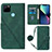 Coque Portefeuille Livre Cuir Etui Clapet Y02B pour Realme C25Y Vert