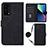 Coque Portefeuille Livre Cuir Etui Clapet Y02B pour Realme GT Master 5G Noir