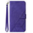 Coque Portefeuille Livre Cuir Etui Clapet Y02B pour Samsung Galaxy A03 Core Violet