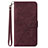 Coque Portefeuille Livre Cuir Etui Clapet Y02B pour Samsung Galaxy M33 5G Vin Rouge