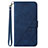 Coque Portefeuille Livre Cuir Etui Clapet Y02B pour Samsung Galaxy S20 FE 4G Bleu