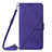 Coque Portefeuille Livre Cuir Etui Clapet Y02B pour Samsung Galaxy S23 Ultra 5G Violet