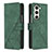 Coque Portefeuille Livre Cuir Etui Clapet Y02B pour Samsung Galaxy Z Fold5 5G Vert