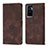 Coque Portefeuille Livre Cuir Etui Clapet Y02B pour Vivo V23e Marron