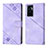 Coque Portefeuille Livre Cuir Etui Clapet Y02B pour Vivo V23e Violet Clair