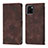 Coque Portefeuille Livre Cuir Etui Clapet Y02B pour Vivo Y15A Marron