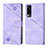 Coque Portefeuille Livre Cuir Etui Clapet Y02B pour Vivo Y53s 4G Violet Clair