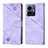 Coque Portefeuille Livre Cuir Etui Clapet Y02B pour Vivo Y77e 5G Violet Clair