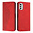 Coque Portefeuille Livre Cuir Etui Clapet Y02X pour Motorola Moto E32s Rouge