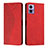 Coque Portefeuille Livre Cuir Etui Clapet Y02X pour Motorola Moto Edge 30 Lite 5G Rouge