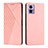 Coque Portefeuille Livre Cuir Etui Clapet Y02X pour Motorola Moto Edge 30 Neo 5G Or Rose