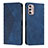 Coque Portefeuille Livre Cuir Etui Clapet Y02X pour Motorola Moto G Stylus (2022) 4G Bleu