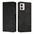 Coque Portefeuille Livre Cuir Etui Clapet Y02X pour Motorola Moto G73 5G Noir