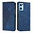 Coque Portefeuille Livre Cuir Etui Clapet Y02X pour OnePlus Nord CE 2 5G Bleu