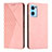 Coque Portefeuille Livre Cuir Etui Clapet Y02X pour OnePlus Nord CE 2 5G Or Rose