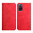 Coque Portefeuille Livre Cuir Etui Clapet Y02X pour Oppo A55 5G Rouge