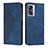 Coque Portefeuille Livre Cuir Etui Clapet Y02X pour Oppo A56S 5G Bleu