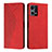 Coque Portefeuille Livre Cuir Etui Clapet Y02X pour Oppo Reno7 4G Rouge