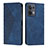 Coque Portefeuille Livre Cuir Etui Clapet Y02X pour Oppo Reno8 5G Bleu