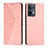 Coque Portefeuille Livre Cuir Etui Clapet Y02X pour Oppo Reno8 5G Or Rose