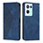 Coque Portefeuille Livre Cuir Etui Clapet Y02X pour Oppo Reno9 Pro+ Plus 5G Bleu