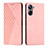 Coque Portefeuille Livre Cuir Etui Clapet Y02X pour Realme 10 Pro 5G Or Rose