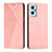 Coque Portefeuille Livre Cuir Etui Clapet Y02X pour Realme 10T 5G Or Rose