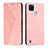 Coque Portefeuille Livre Cuir Etui Clapet Y02X pour Realme C21Y Or Rose