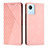 Coque Portefeuille Livre Cuir Etui Clapet Y02X pour Realme C30 Or Rose