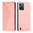 Coque Portefeuille Livre Cuir Etui Clapet Y02X pour Realme C31 Or Rose