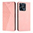 Coque Portefeuille Livre Cuir Etui Clapet Y02X pour Realme C53 India Or Rose