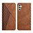 Coque Portefeuille Livre Cuir Etui Clapet Y02X pour Samsung Galaxy A04s Marron